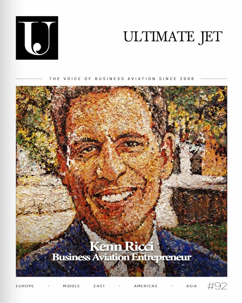 Kenn illustrated in paint on the cover of Ultimate Jet