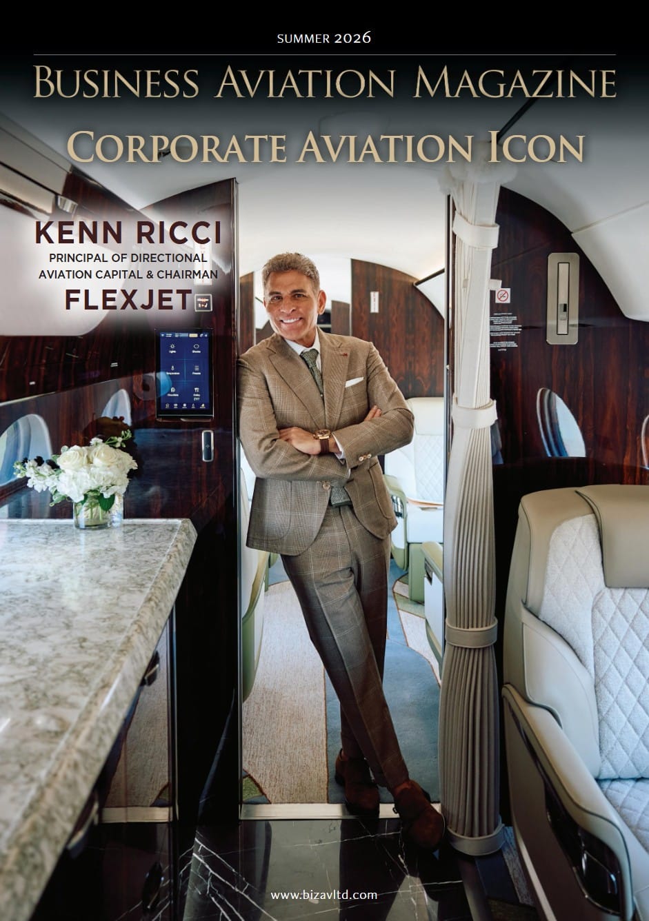 Kenn on the cover of Business Aviation magazine